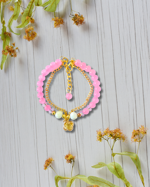 Pink Charm Bracelet
