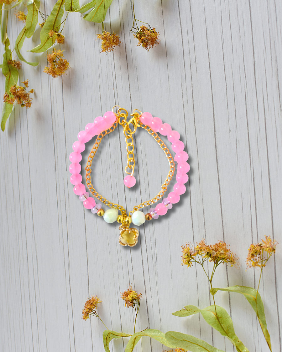 Pink Charm Bracelet