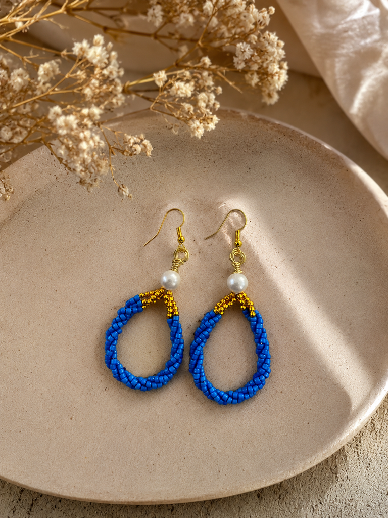 Blue Teardrop Earrings