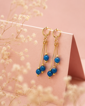 Blue Cascade Earrings