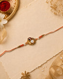 Peacock Moonstone Rakhi