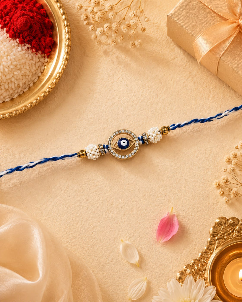 Evil Eye Pearl Rakhi
