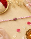 Meenakari Floral Oval Rakhi