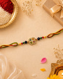 Multicolour Meenakari Flower Rakhi