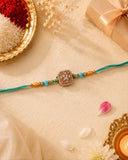 Designer Kundan Spinner Rakhi